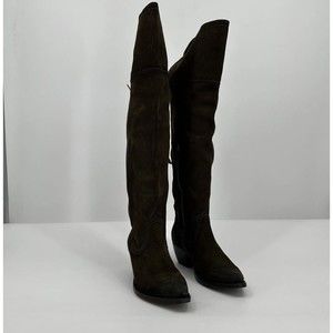 Frye Sacha Womens Size 8.5 B Over The Knee OTK Riding Western Boots Cognac Brown